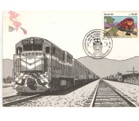 1990 MÁXIMO POSTAL OFICIAL 144 -  CONG. PAN. ESTRADA DE FERRO - 7486